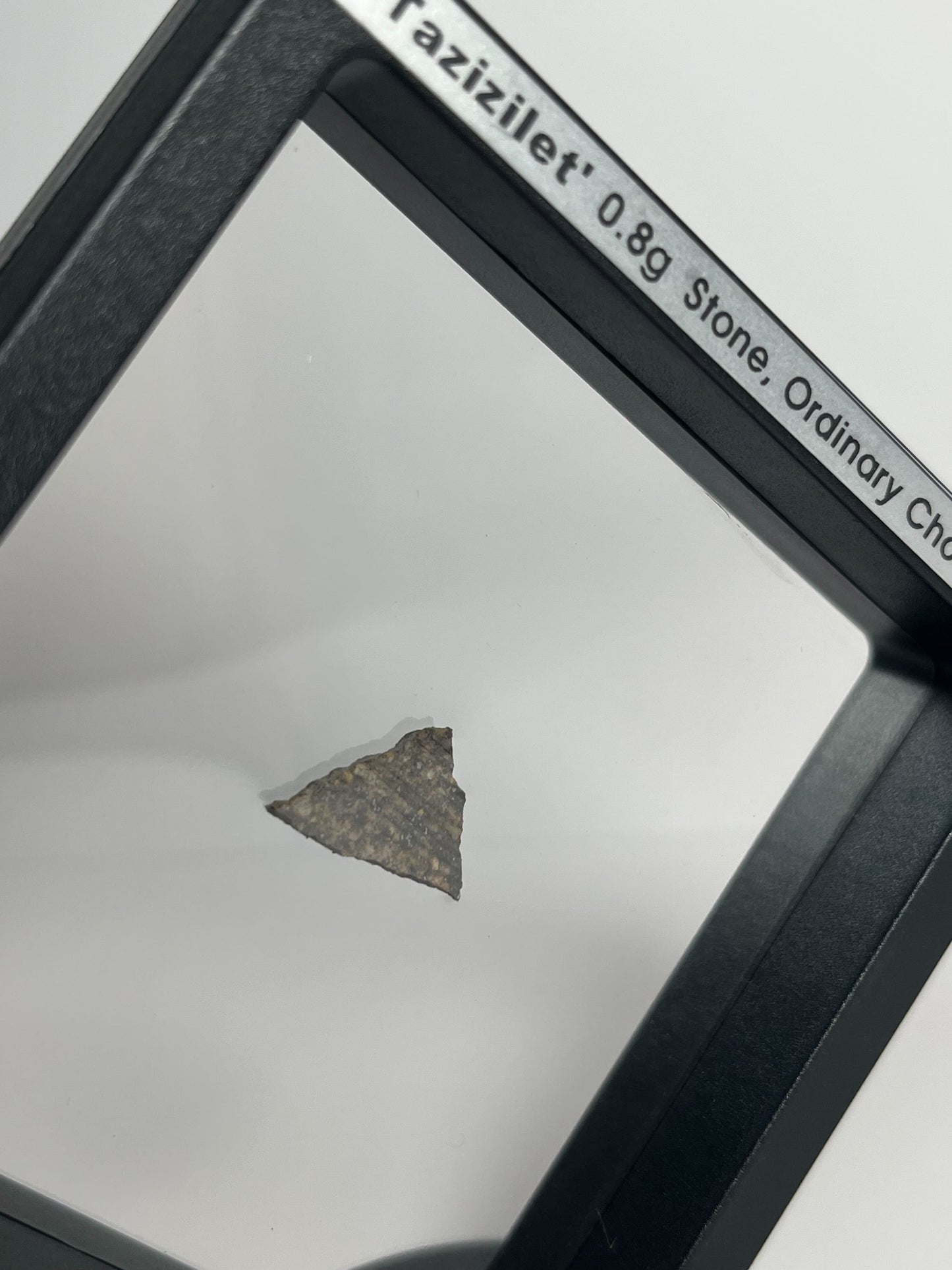 Stone Chondrite "Tazizilet" Meteorite Slice - Recovered 2006, Agadez, Niger - 0.8g