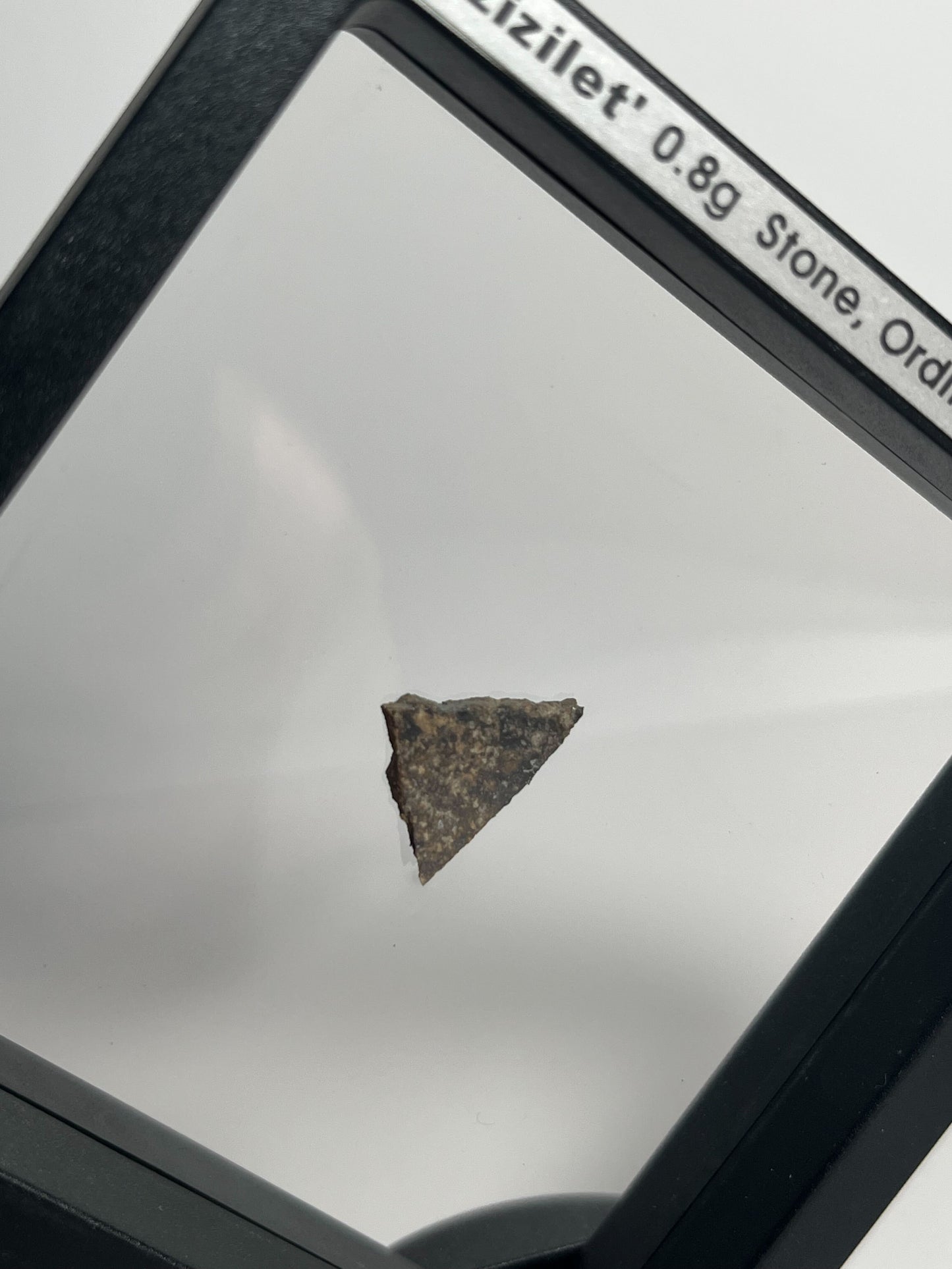 Stone Chondrite "Tazizilet" Meteorite Slice - Recovered 2006, Agadez, Niger - 0.8g