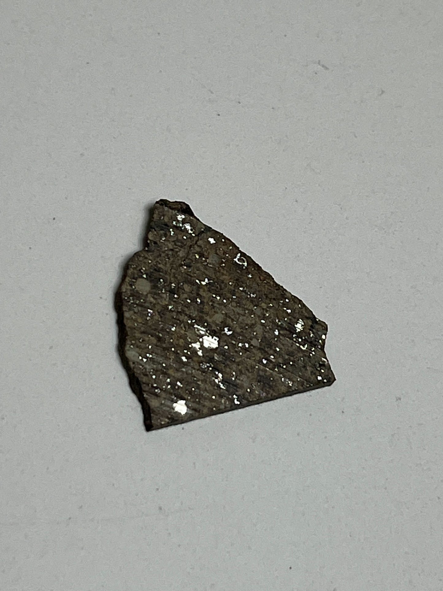 Stone Chondrite "Tazizilet" Meteorite Slice - Recovered 2006, Agadez, Niger - 3.5g