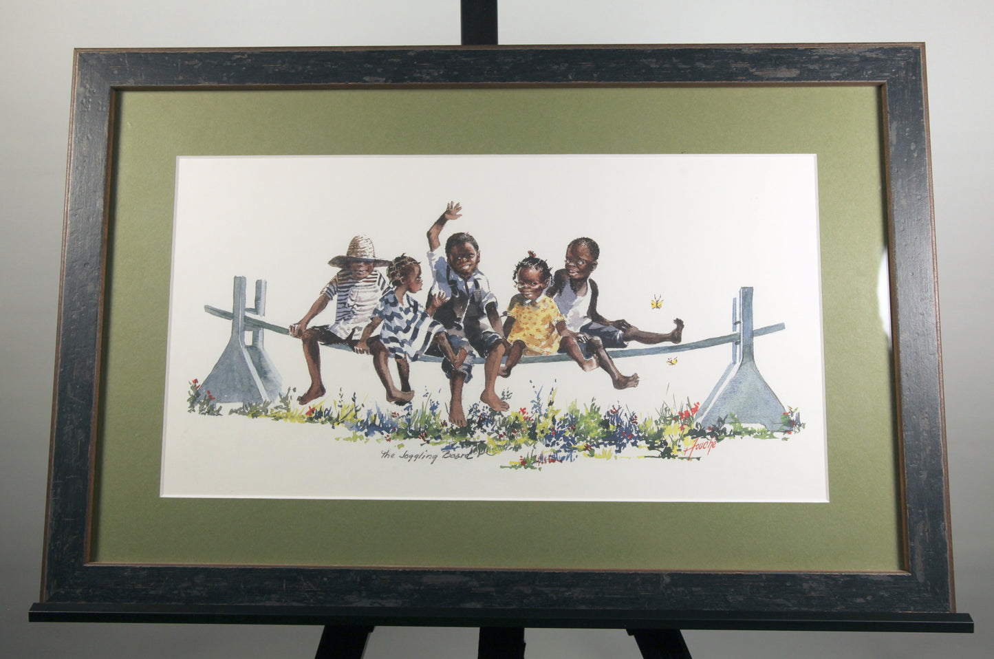 Framed Artwork 'The Jogging Board' by Virginia Fouché Bolton