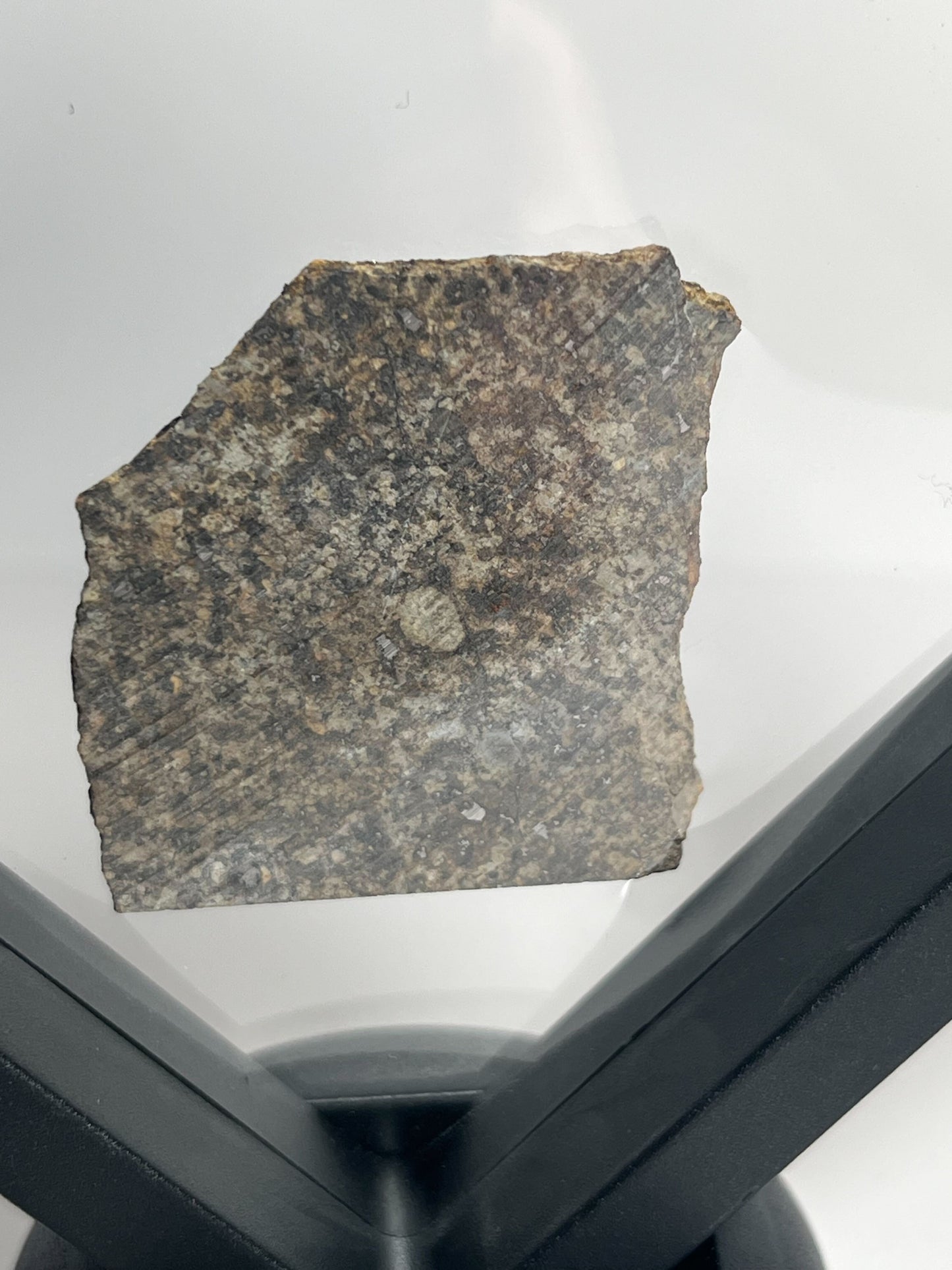 Stone Chondrite "Tazizilet" Meteorite Slice - Recovered 2006, Agadez, Niger - 10g
