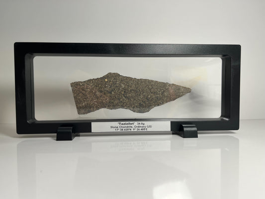 Stone Chondrite "Tazizilet" Meteorite Slice - Recovered 2006, Agadez, Niger - 34.8g