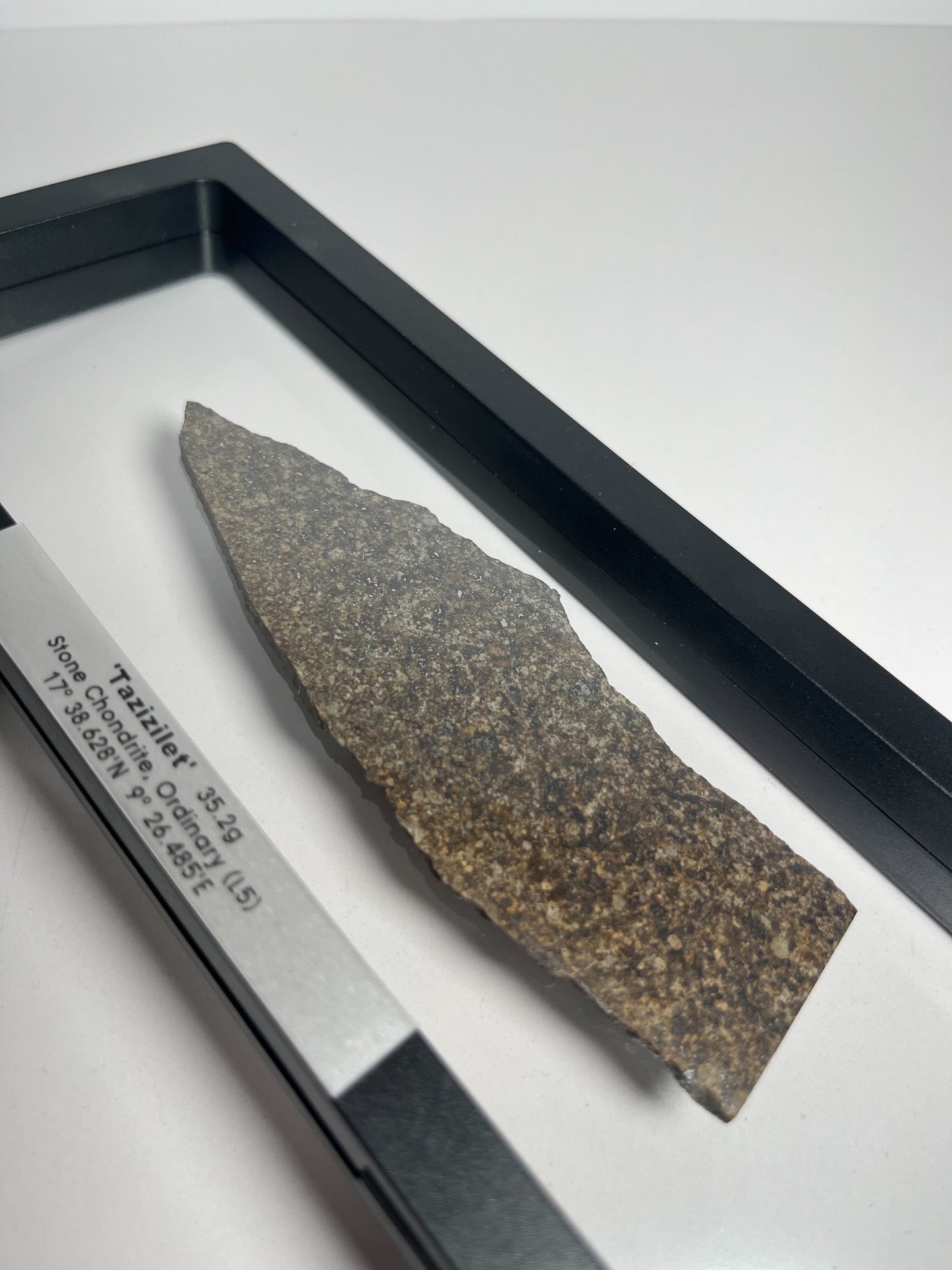 Stone Chondrite "Tazizilet" Meteorite Slice - Recovered 2006, Agadez, Niger - 35.2g