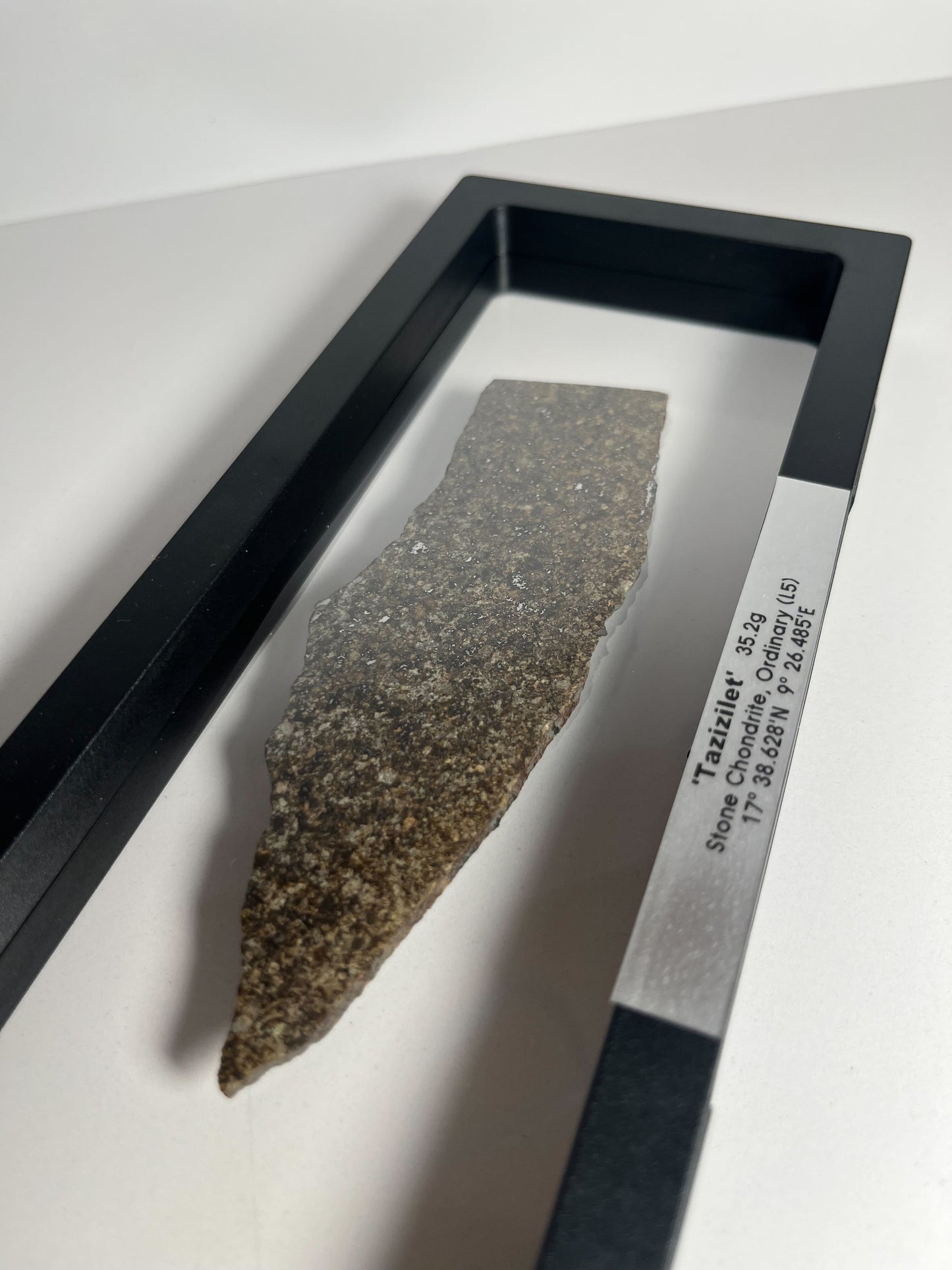 Stone Chondrite "Tazizilet" Meteorite Slice - Recovered 2006, Agadez, Niger - 35.2g