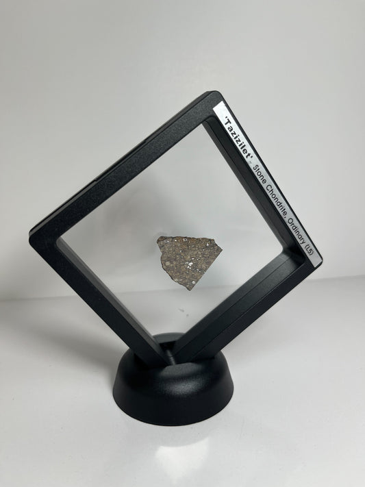 Stone Chondrite "Tazizilet" Meteorite Slice - Recovered 2006, Agadez, Niger - 3.5g