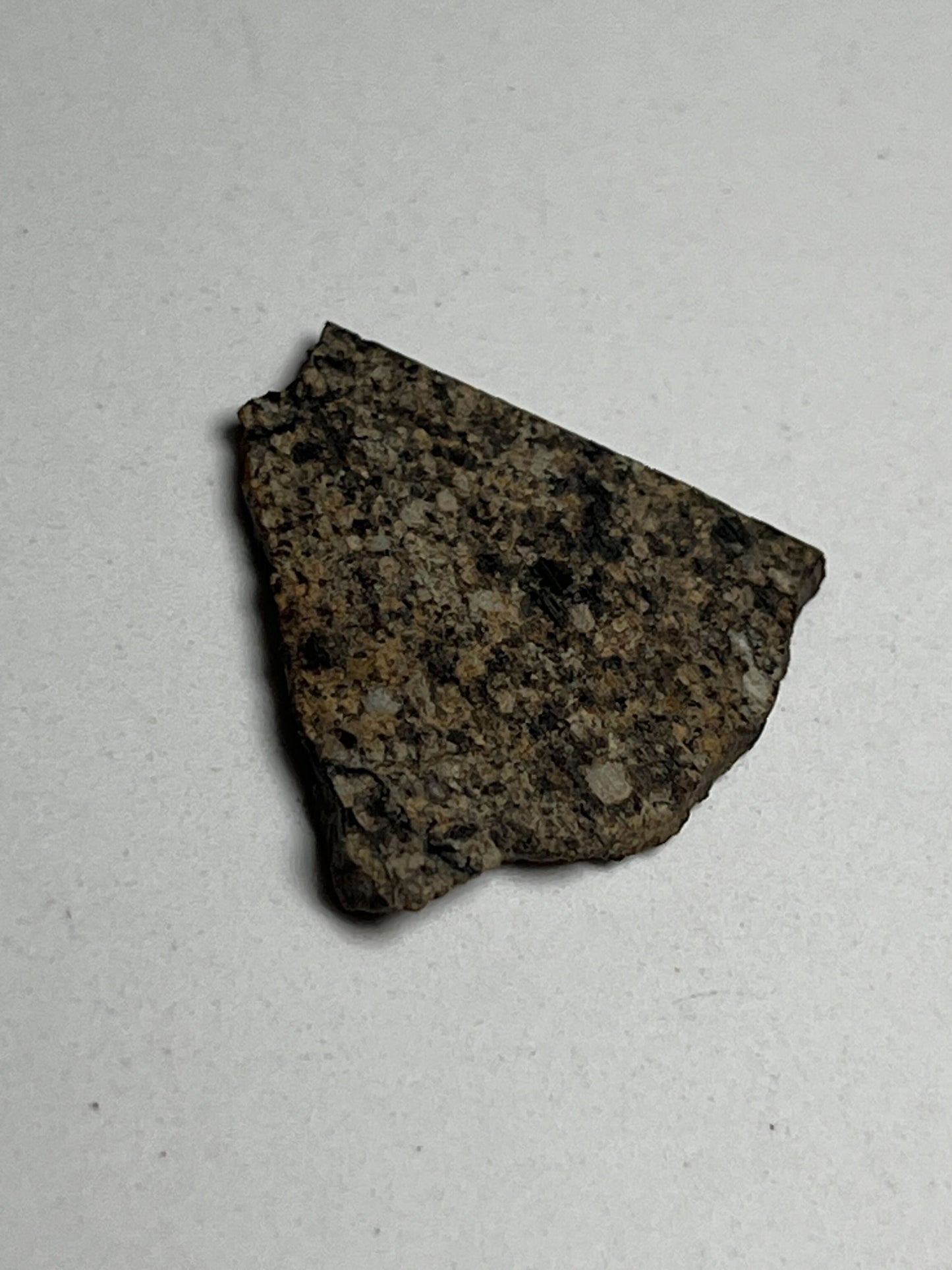 Stone Chondrite "Tazizilet" Meteorite Slice - Recovered 2006, Agadez, Niger - 3.5g
