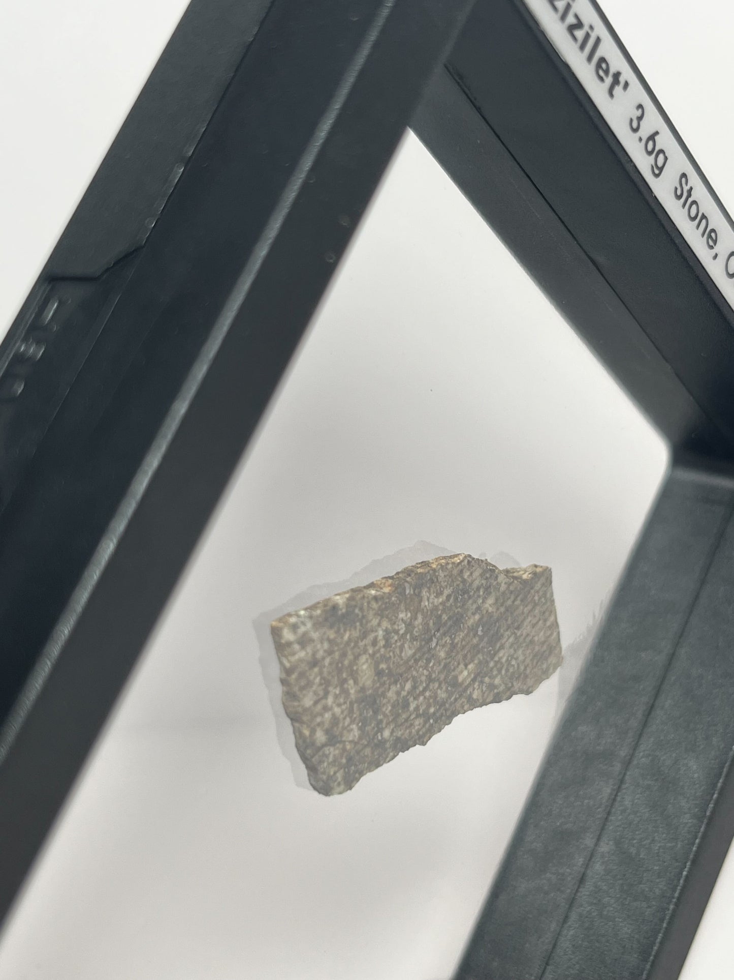 Stone Chondrite "Tazizilet" Meteorite Slice - Recovered 2006, Agadez, Niger - 3.6g