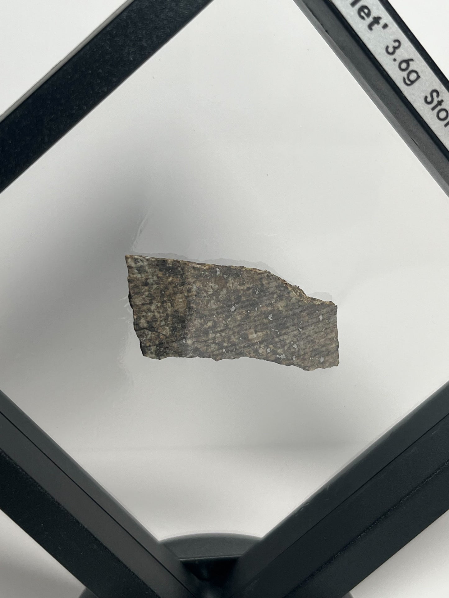 Stone Chondrite "Tazizilet" Meteorite Slice - Recovered 2006, Agadez, Niger - 3.6g
