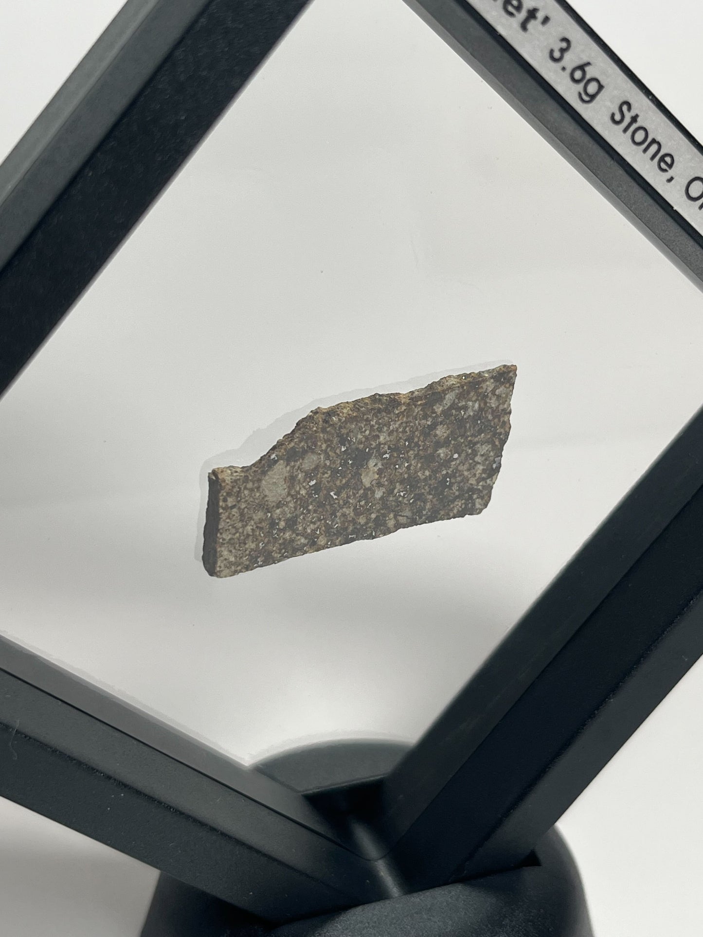 Stone Chondrite "Tazizilet" Meteorite Slice - Recovered 2006, Agadez, Niger - 3.6g