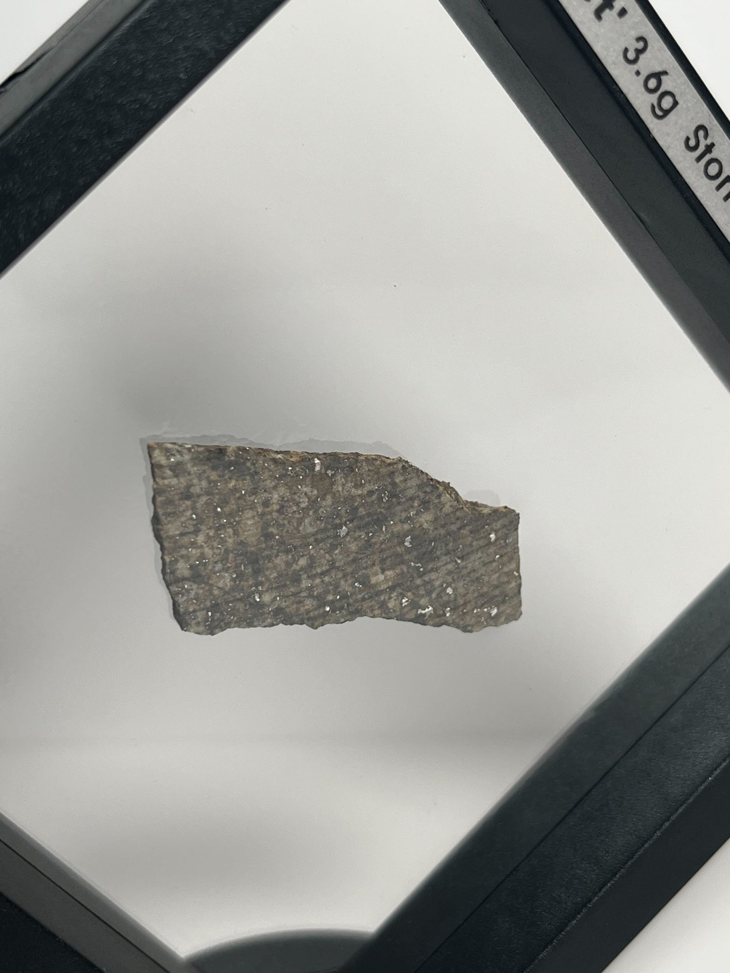 Stone Chondrite "Tazizilet" Meteorite Slice - Recovered 2006, Agadez, Niger - 3.6g