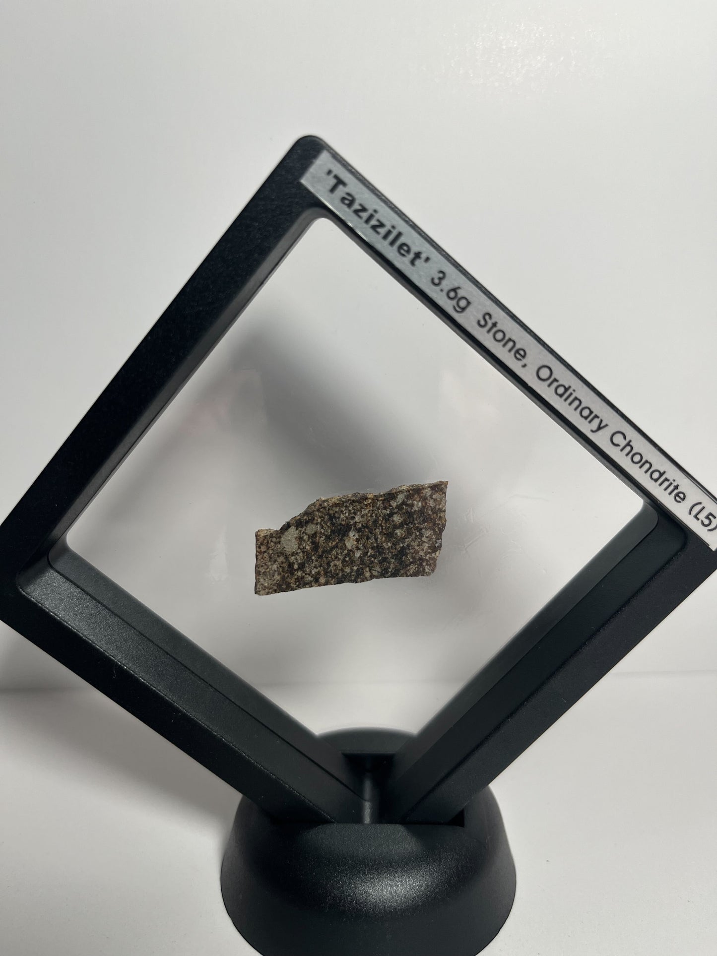Stone Chondrite "Tazizilet" Meteorite Slice - Recovered 2006, Agadez, Niger - 3.6g