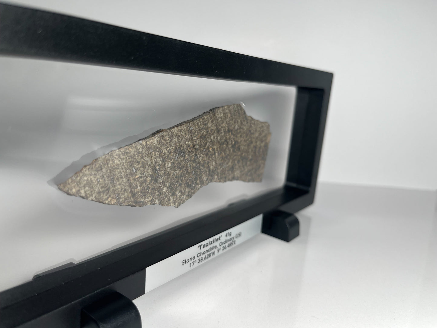 Stone Chondrite "Tazizilet" Meteorite Slice - Recovered 2006, Agadez, Niger - 41g