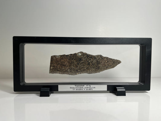 Stone Chondrite "Tazizilet" Meteorite Slice - Recovered 2006, Agadez, Niger - 47.3g