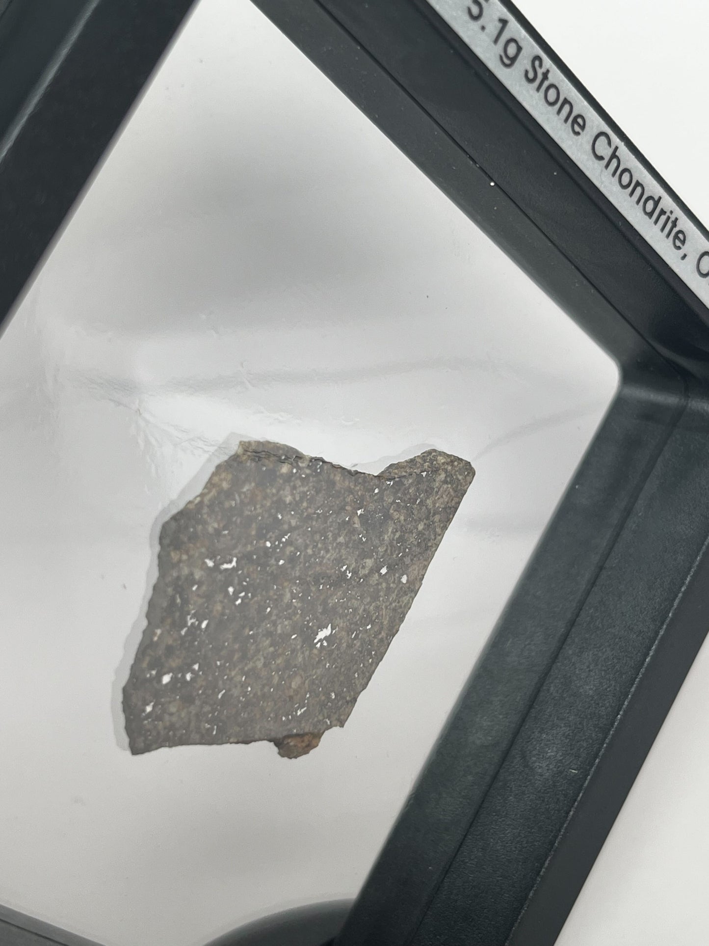 Stone Chondrite "Tazizilet" Meteorite Slice - Recovered 2006, Agadez, Niger - 5.1g