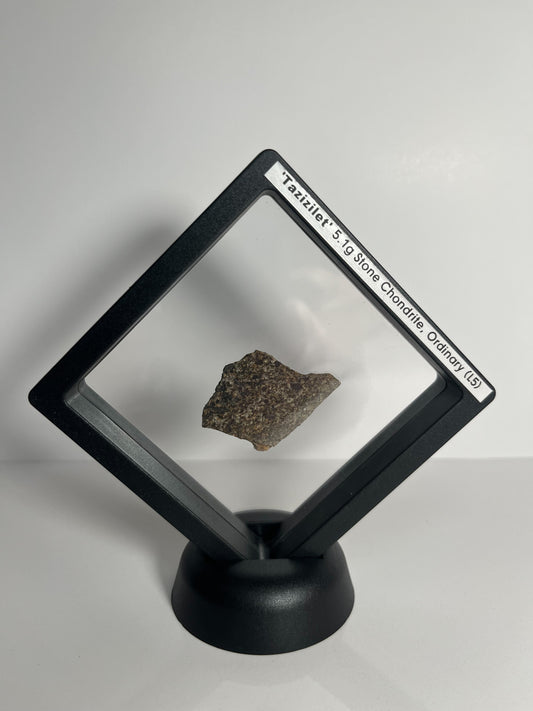 Stone Chondrite "Tazizilet" Meteorite Slice - Recovered 2006, Agadez, Niger - 5.1g
