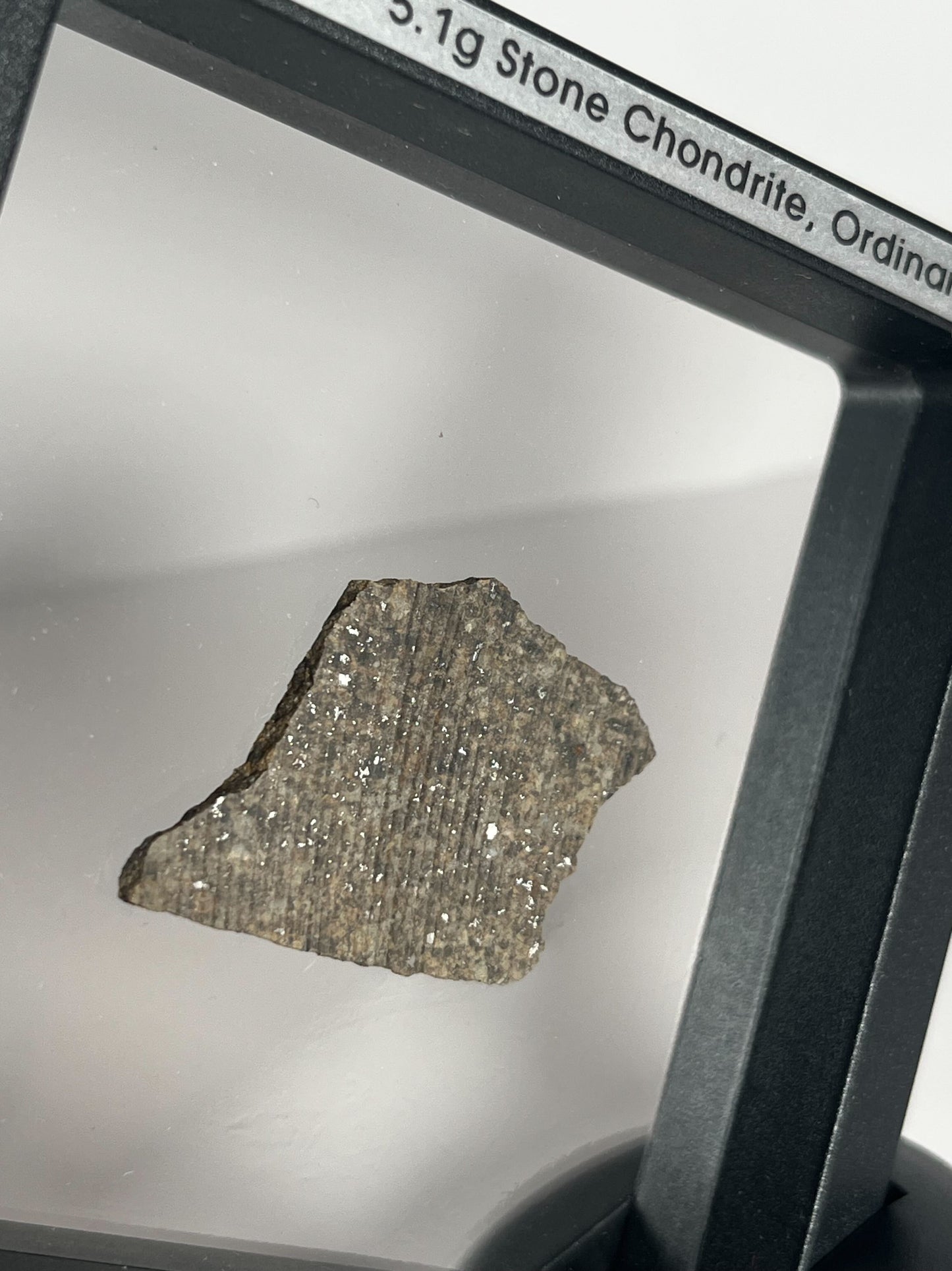 Stone Chondrite "Tazizilet" Meteorite Slice - Recovered 2006, Agadez, Niger - 5.1g