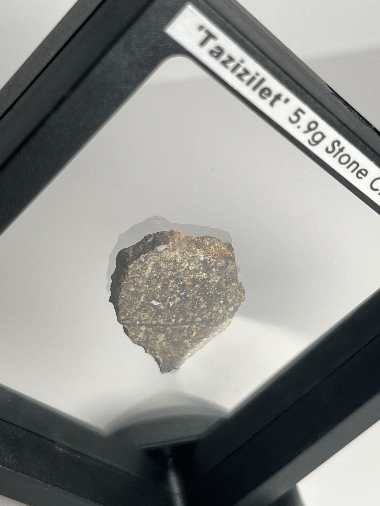 Stone Chondrite "Tazizilet" Meteorite Slice - Recovered 2006, Agadez, Niger - 5.9g
