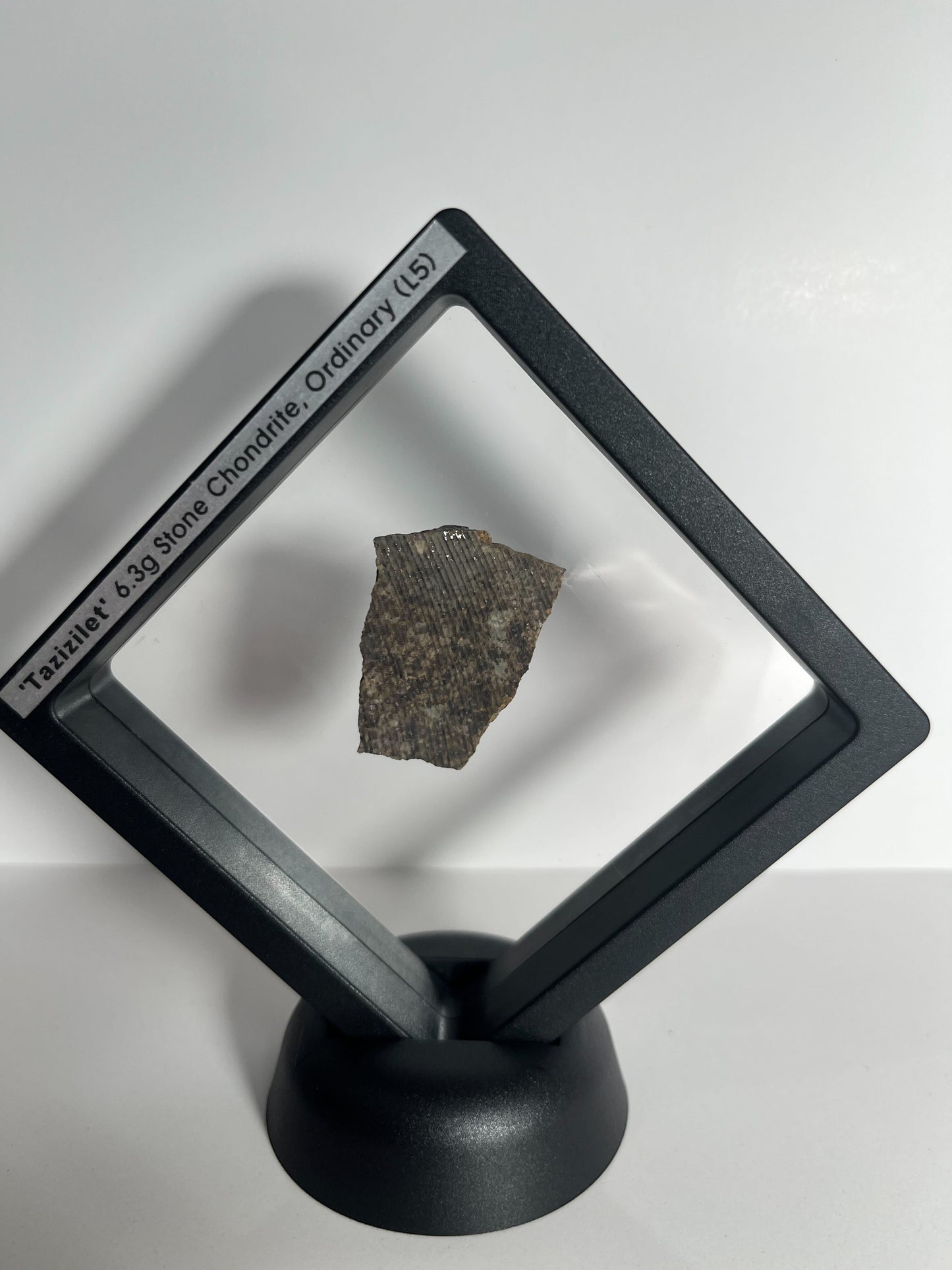 Stone Chondrite "Tazizilet" Meteorite Slice - Recovered 2006, Agadez, Niger - 6.3g