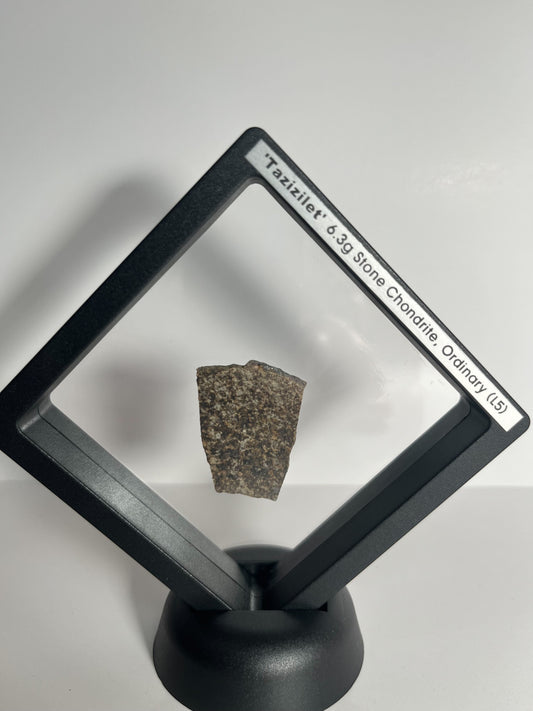 Stone Chondrite "Tazizilet" Meteorite Slice - Recovered 2006, Agadez, Niger - 6.3g