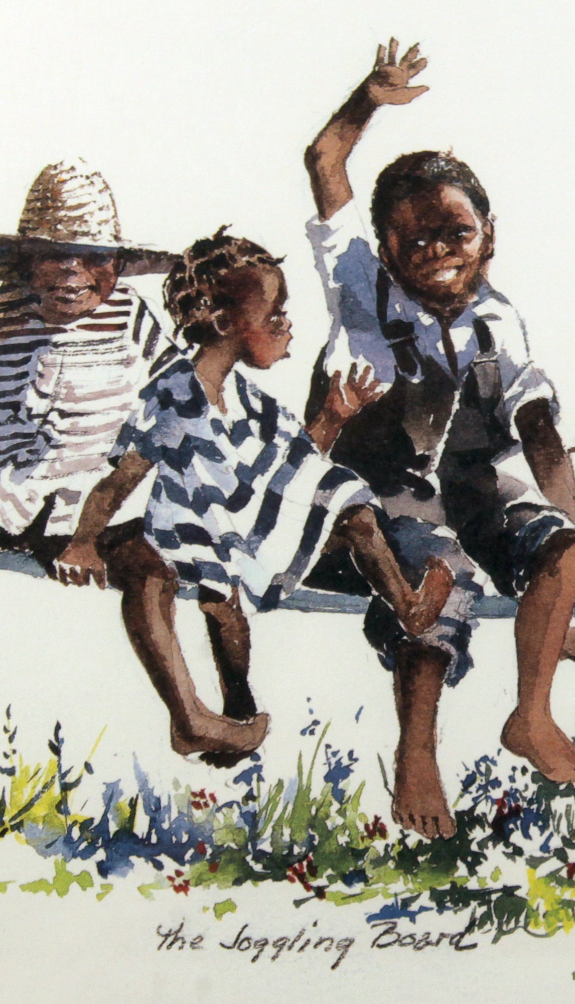Framed Artwork 'The Jogging Board' by Virginia Fouché Bolton